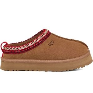 NEW WOMEN UGG TAZZ CHESTNUT SUEDE UPPER 1122553 wool slipper